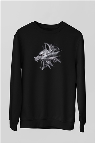Kurt Siyah Unisex Sweatshirt