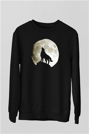 Kurt Siyah Unisex Sweatshirt