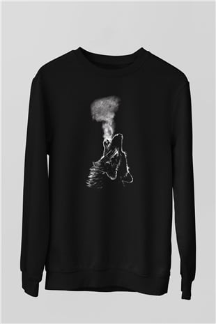 Kurt Siyah Unisex Sweatshirt