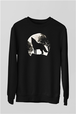 Kurt Siyah Unisex Sweatshirt