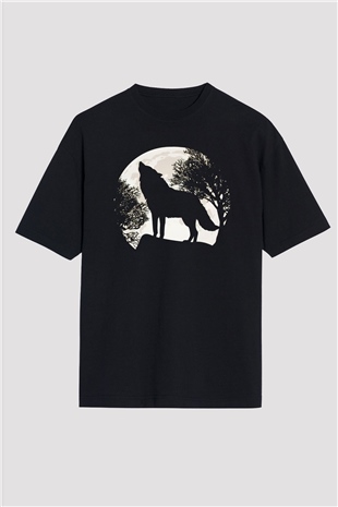Kurt Siyah Oversize Tişört Oversize T-shirt - TişörtFabrikası