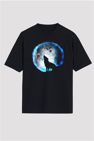 Kurt Siyah Oversize Tişört Oversize T-shirt - TişörtFabrikası
