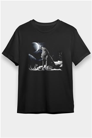 Kurt Siyah Unisex Tişört T-Shirt - TişörtFabrikası