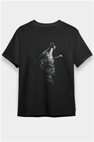 Kurt Siyah Unisex Tişört T-Shirt - TişörtFabrikası