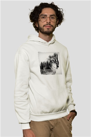 Kurt ve DoğaBeyaz Tshirt Unisex Hoodie