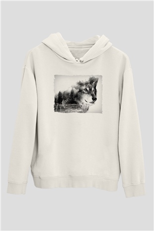 Kurt ve DoğaBeyaz Tshirt Unisex Hoodie
