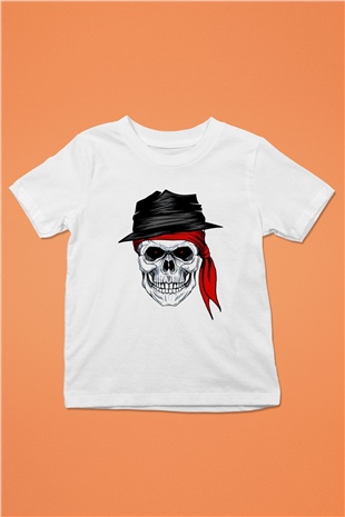 Kuru Kafa Baskılı Unisex Beyaz  Çocuk Tişört