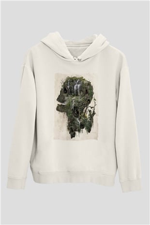 Kuru Kafa OrmanıBeyaz  Unisex Hoodie