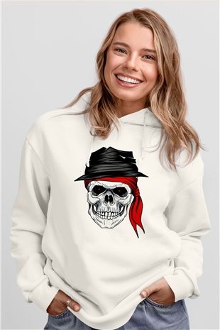 Kuru KafaBeyaz  Unisex Hoodie