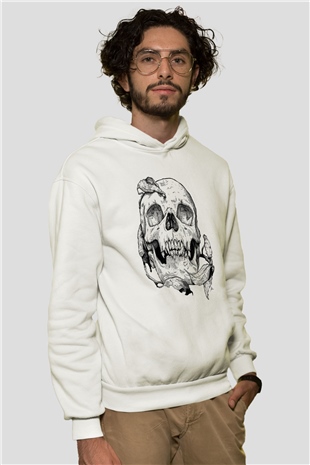 KurukafaBeyaz  Unisex Hoodie