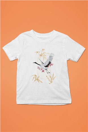 Kuş Beyaz Unisex Çocuk Tişört