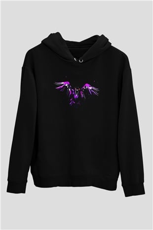 Kuş Siyah Unisex Hoodie