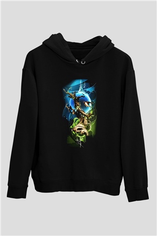Kuş Siyah Unisex Hoodie