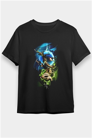 Kuş Siyah Unisex Tişört T-Shirt - TişörtFabrikası