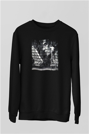 Kütüphaneci Siyah Unisex Sweatshirt