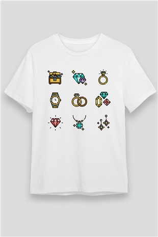 Kuyumcu Beyaz Unisex Tişört T-Shirt - TişörtFabrikası
