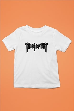Kvelertak Baskılı Beyaz Unisex Çocuk Tişört
