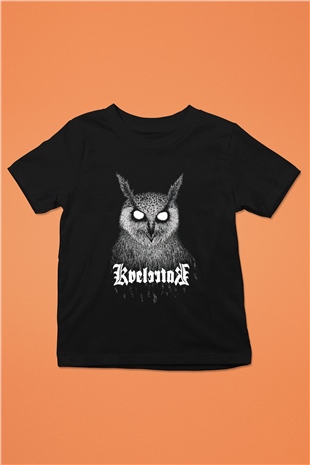 Kvelertak Baskılı Siyah Unisex Çocuk Tişört