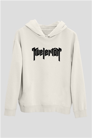 Kvelertak Beyaz Unisex Kapşonlu Sweatshirt
