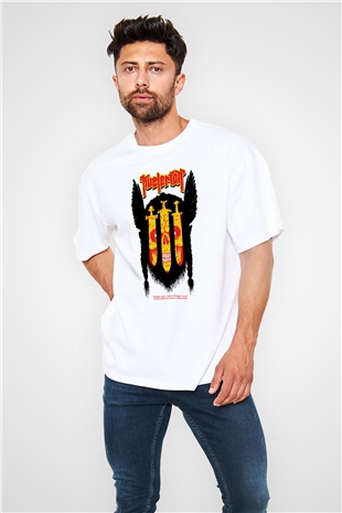 Kvelertak Beyaz Unisex Oversize Tişört T-Shirt