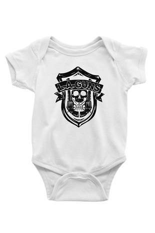L.A. Guns Beyaz Bebek Body - Zıbın