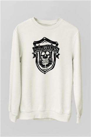 L.A. Guns Beyaz Unisex Sweatshirt