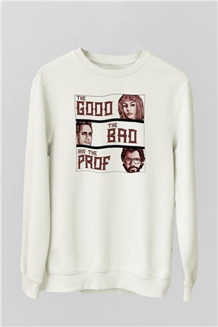 La casa de papel Beyaz Unisex Sweatshirt