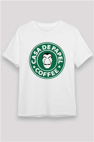 La casa de papel Beyaz Unisex Tişört T-Shirt