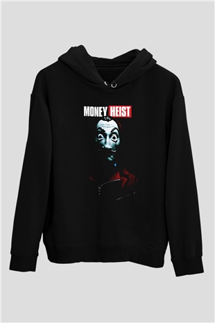 La casa de papel Siyah Unisex Hoodie