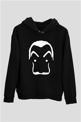 La casa de papel Siyah Unisex Hoodie