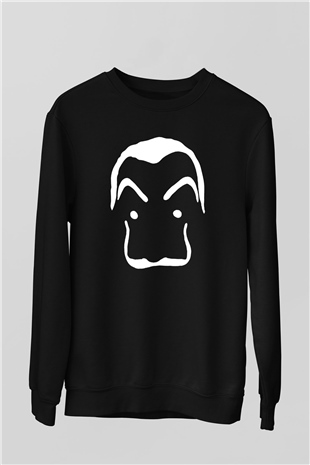 La casa de papel Siyah Unisex Sweatshirt