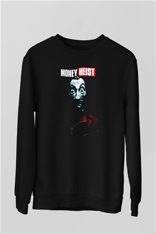 La casa de papel Siyah Unisex Sweatshirt