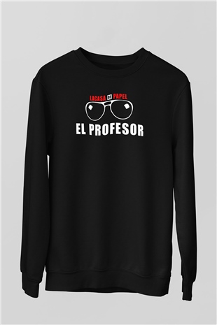 La casa de papel Siyah Unisex Sweatshirt