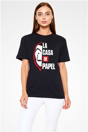 La casa de papel Siyah Unisex Tişört T-Shirt