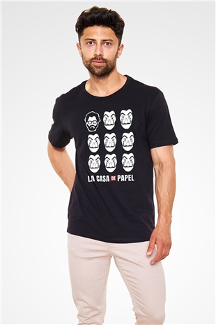 La casa de papel Siyah Unisex Tişört T-Shirt