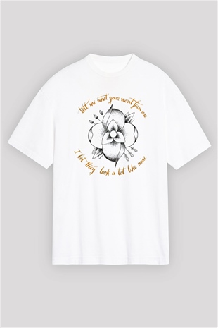 La Dispute Beyaz Oversize Tişört Oversize T-shirt - TişörtFabrikası