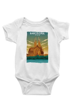 La Sagrada Familia Beyaz Bebek Body - Zıbın