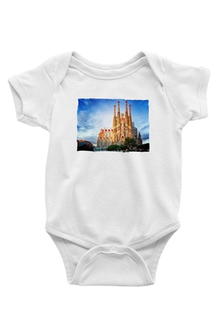 La Sagrada Familia Beyaz Bebek Body - Zıbın