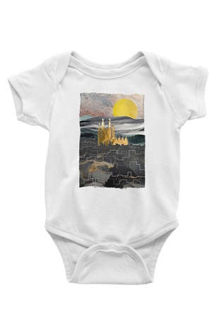 La Sagrada Familia Beyaz Bebek Body - Zıbın
