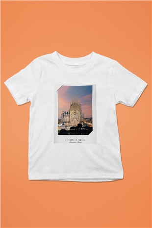 La Sagrada Familia Beyaz Unisex Çocuk Tişört
