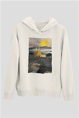La Sagrada Familia Beyaz Unisex Hoodie