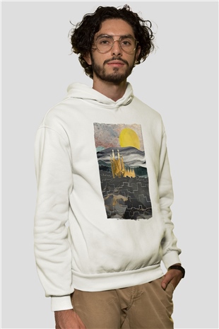 La Sagrada Familia Beyaz Unisex Hoodie
