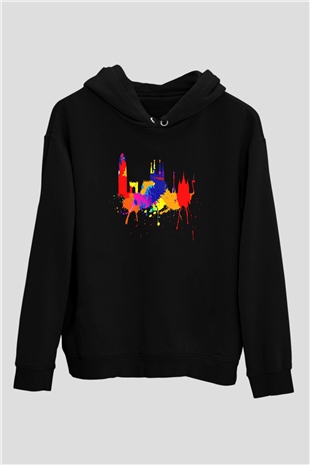 La Sagrada Familia Siyah Unisex Hoodie