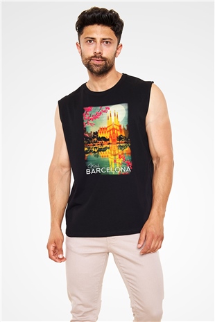 La Sagrada Familia Siyah Unisex Kolsuz Tişört