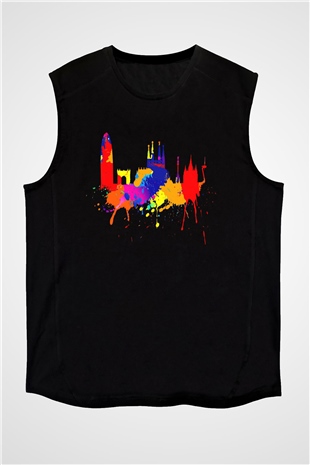 La Sagrada Familia Siyah Unisex Kolsuz Tişört
