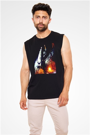 La Sagrada Familia Siyah Unisex Kolsuz Tişört