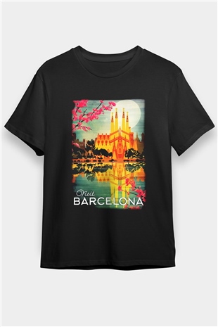 La Sagrada Familia Siyah Unisex Tişört T-Shirt - TişörtFabrikası