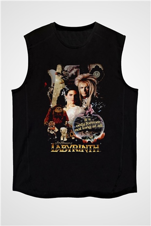 Labyrinth Siyah Unisex  Kolsuz Tişört