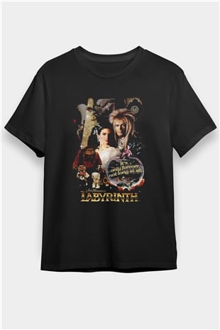 Labyrinth Siyah Unisex Tişört