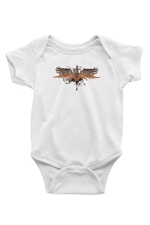 Lacuna Coil Baskılı Beyaz Unisex Bebek Body - Zıbın